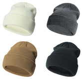 Urban Virgin 4 Packs Toddler Girls Winter Hats Infant Boys Beanie Soft Baby Caps Beanies Kids Knit Winter Hats 4Packs A-Kahki S(3Months-2T)